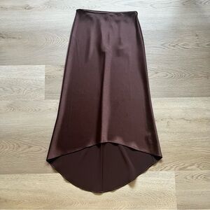Alice + Olivia Brown Midi Skirt